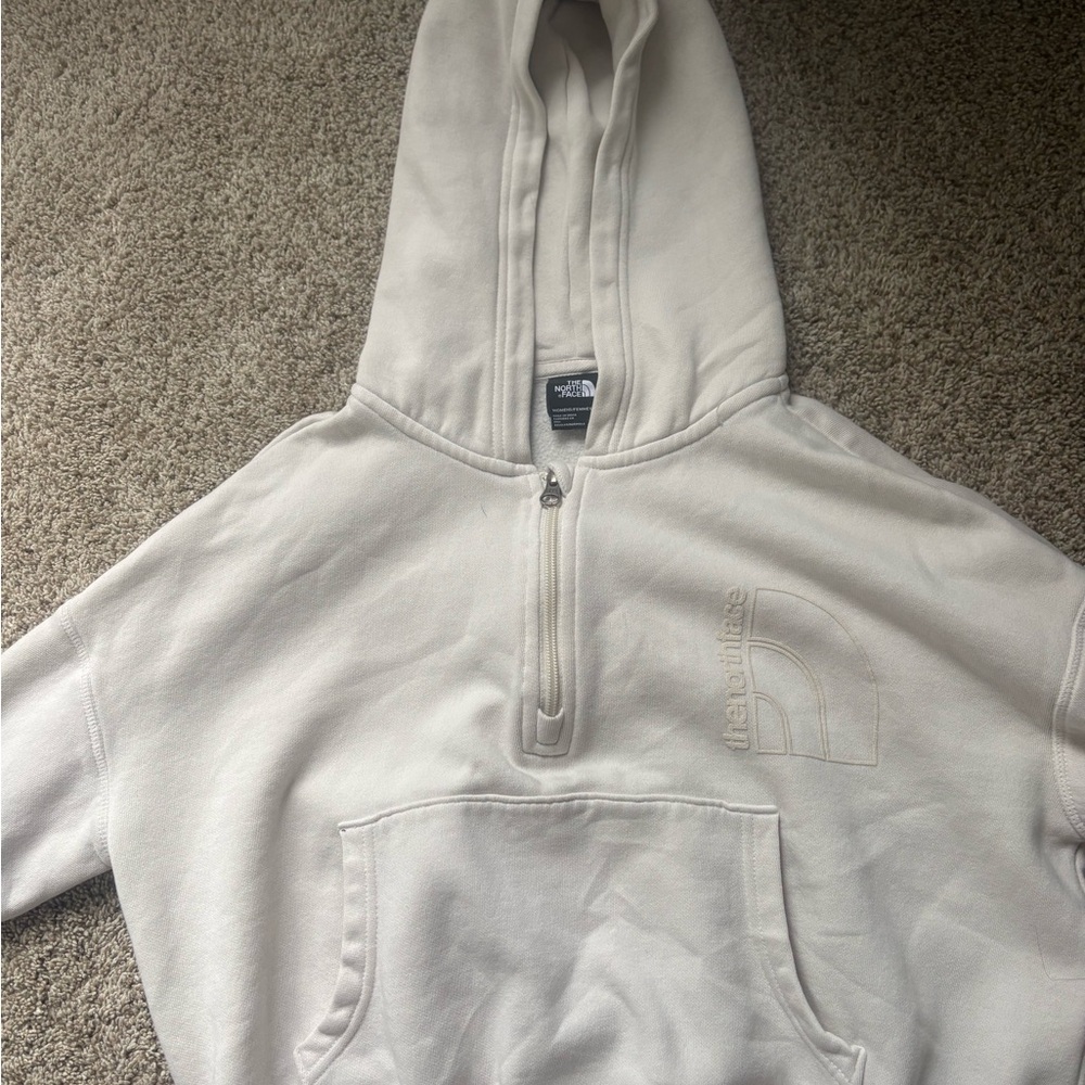 The North Face Men's Zip Up Sweater in Cream